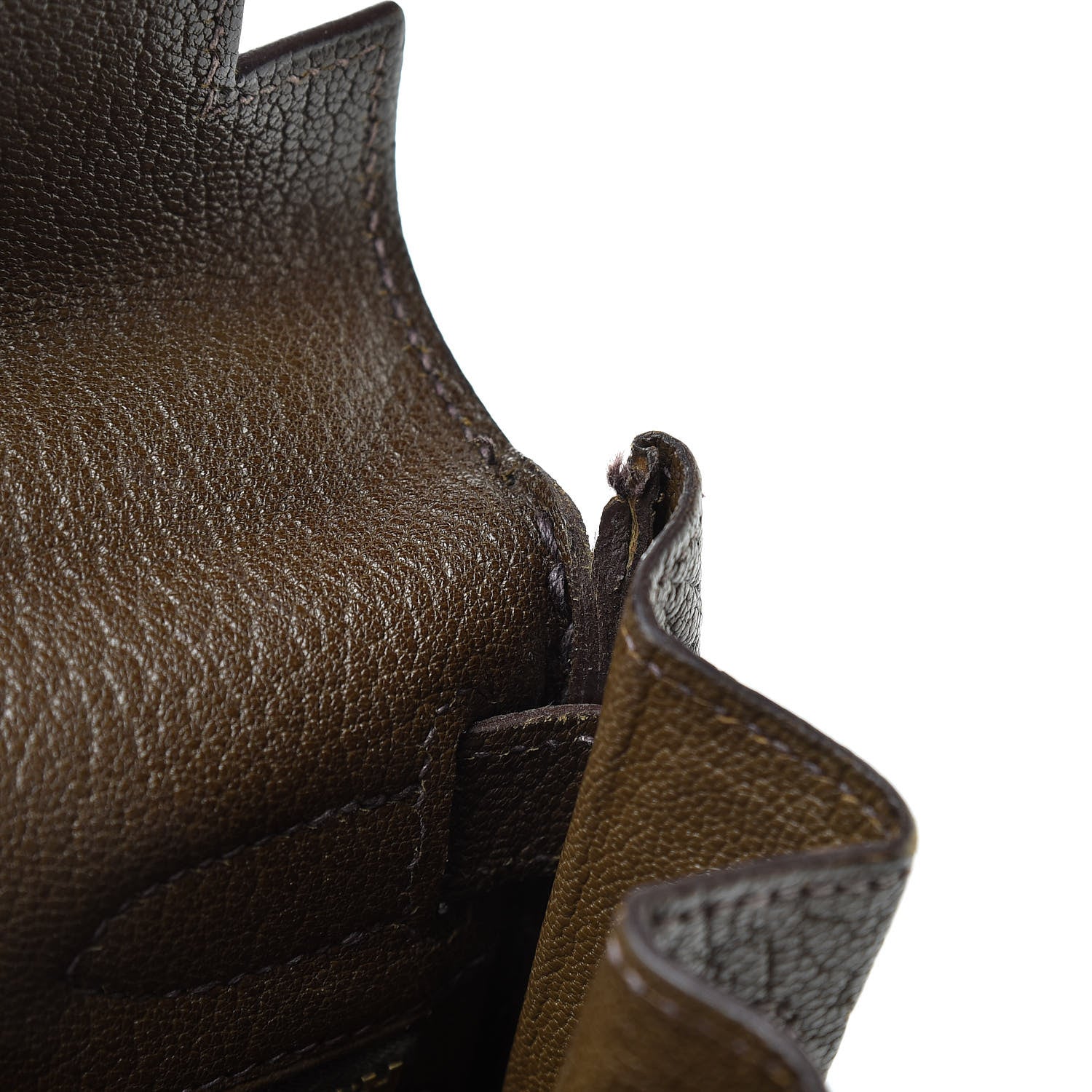 Hermes Chevre De Coromandel Kelly Retourne 32 Vert Bronze 42 of 50