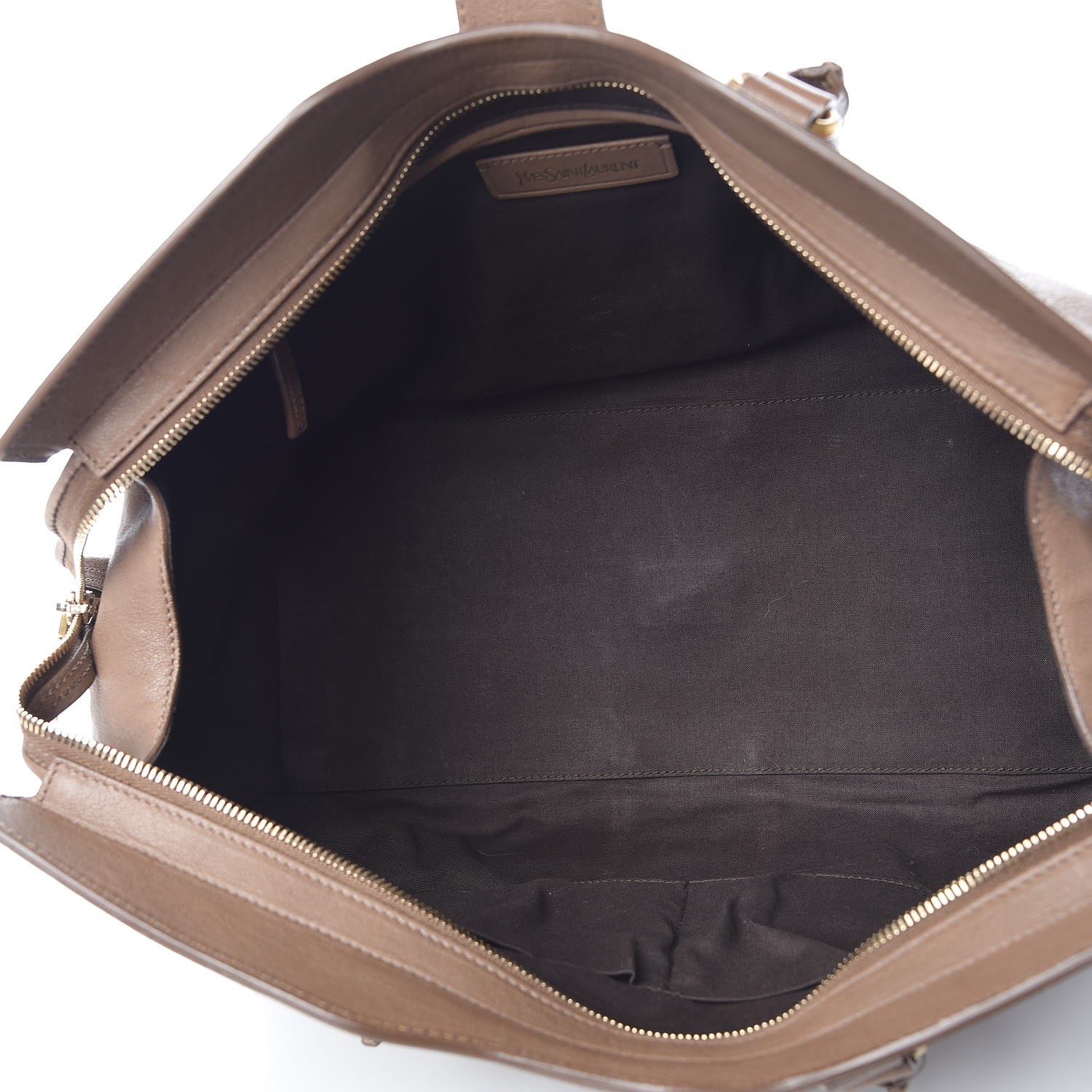 Saint Laurent Sheepskin Medium Cabas ChYc Taupe 5 of 7
