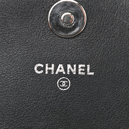 Chanel Caviar Half Moon Wallet On Chain WOC Black 6 of 10