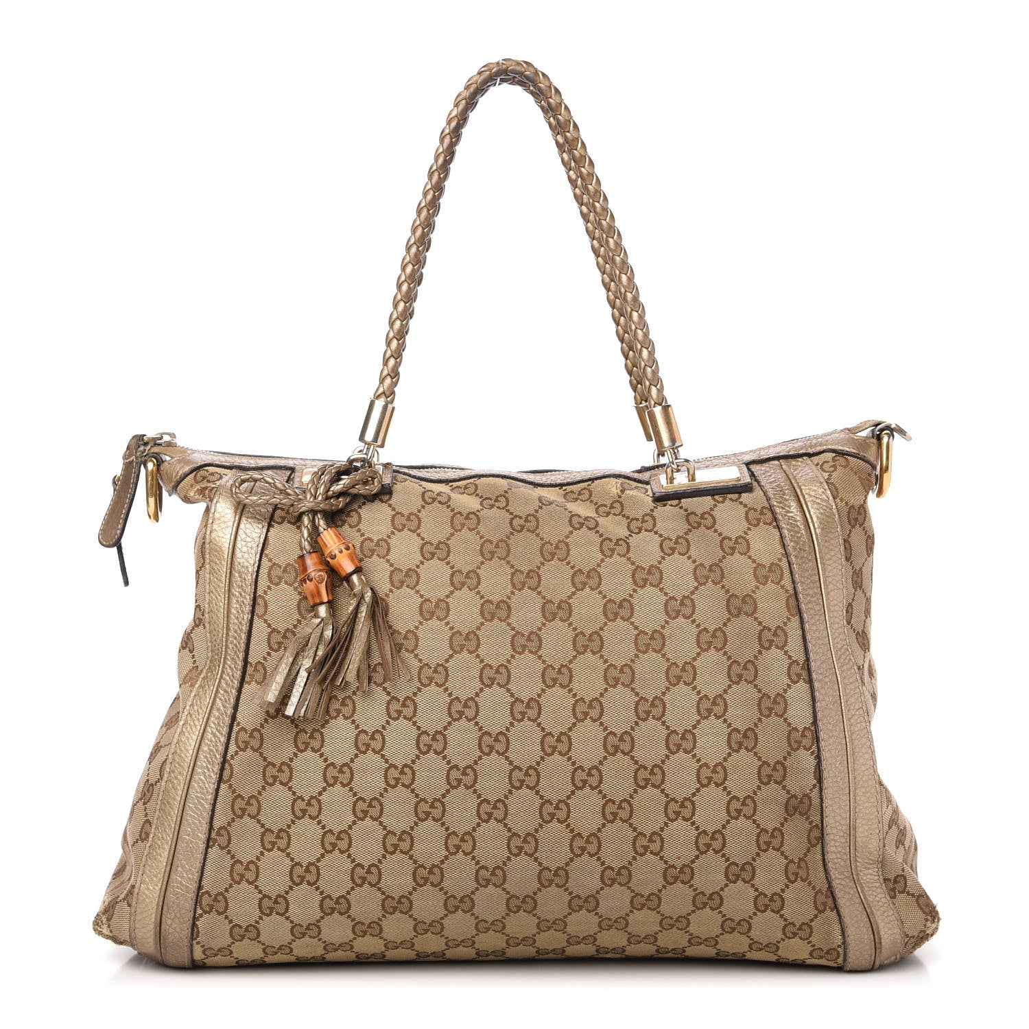 Gucci Monogram Medium Bella Tote Gold 1 of 20