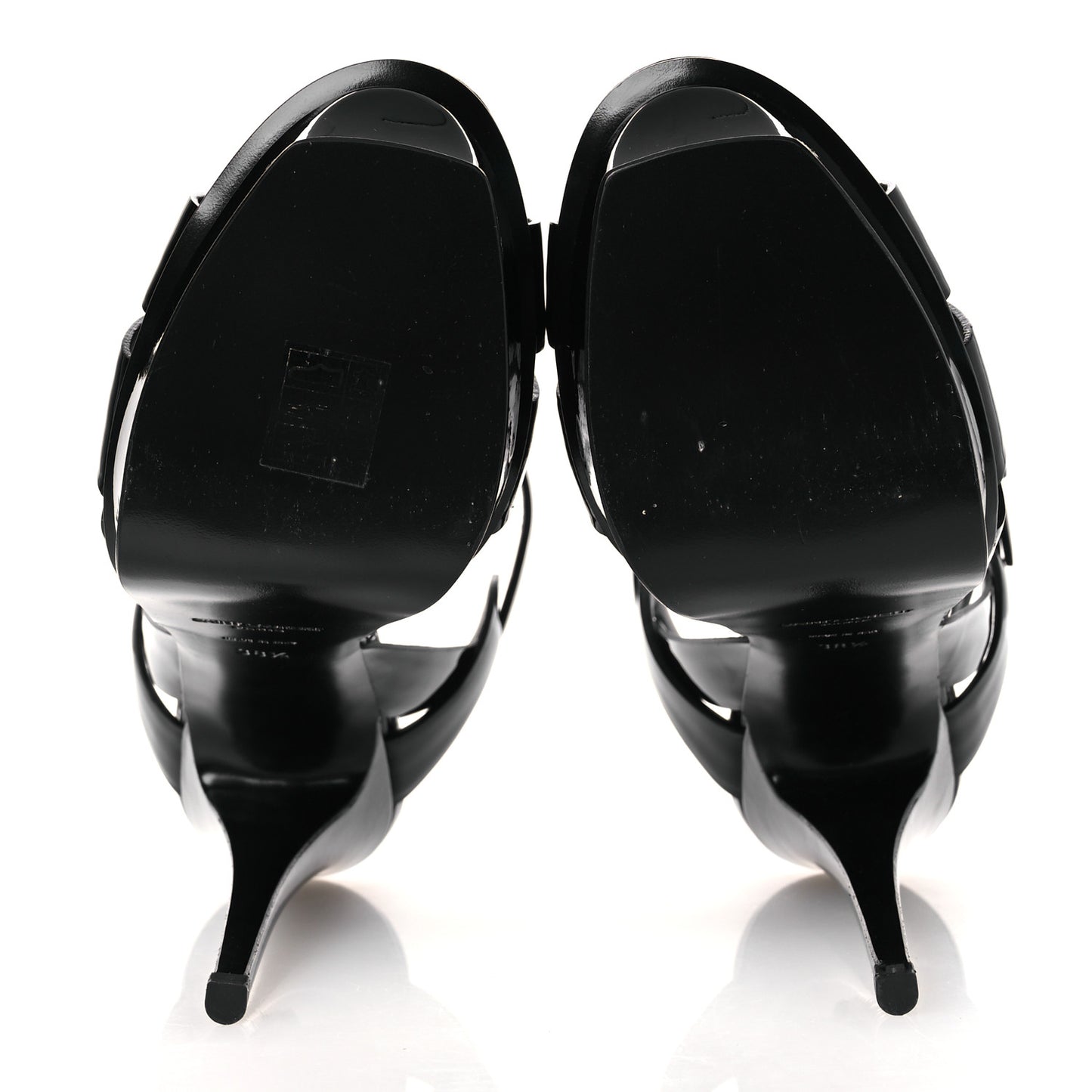 Patent Tribute 105 Platform Sandals 38.5 Black