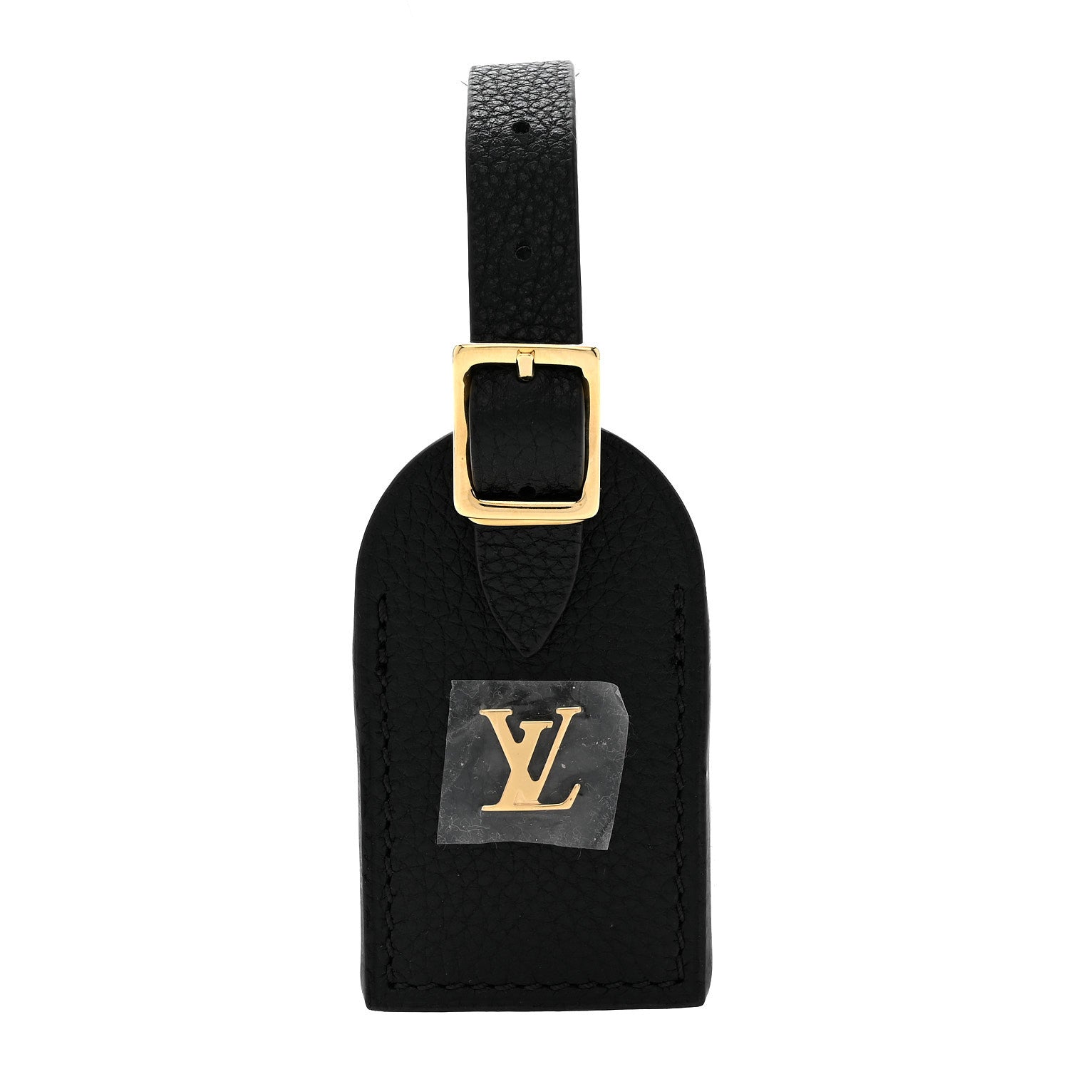 Louis Vuitton Calfskin City Steamer Luggage Tag Black 1 of 3
