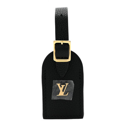 Louis Vuitton Calfskin City Steamer Luggage Tag Black 1 of 3