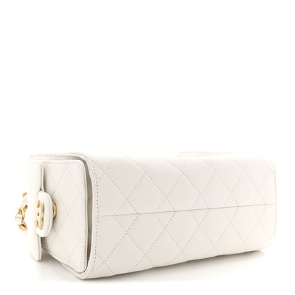 Chanel Caviar Quilted Mini Chanel 25 Handbag White 4 of 10