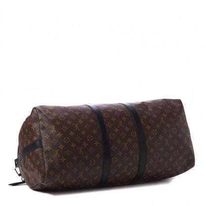 Louis Vuitton Monogram Macassar Keepall Bandouliere 55 4 of 10