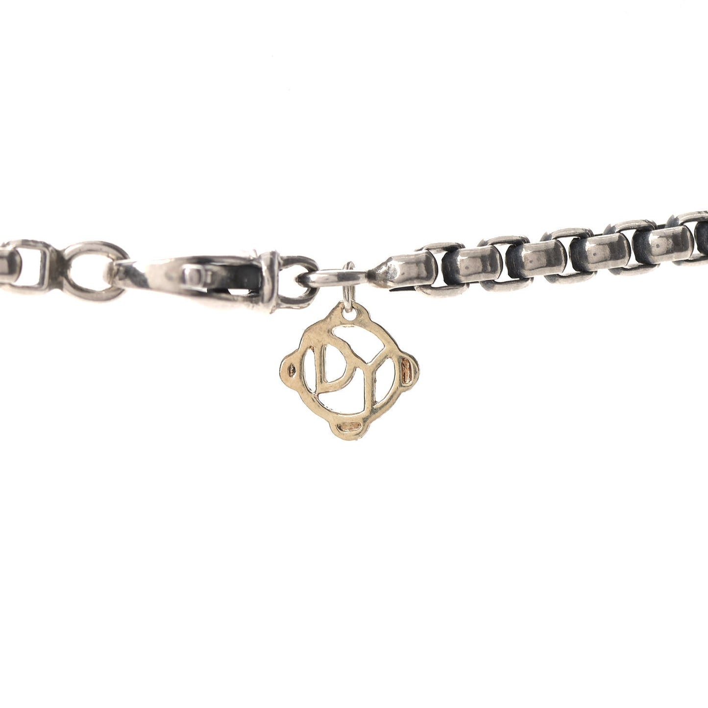 Sterling Silver 14K Yellow Gold 5mm Box Chain Necklace 32"