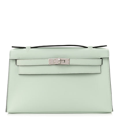 Hermes Swift Kelly Pochette Clutch Vert Peppermint 1 of 10
