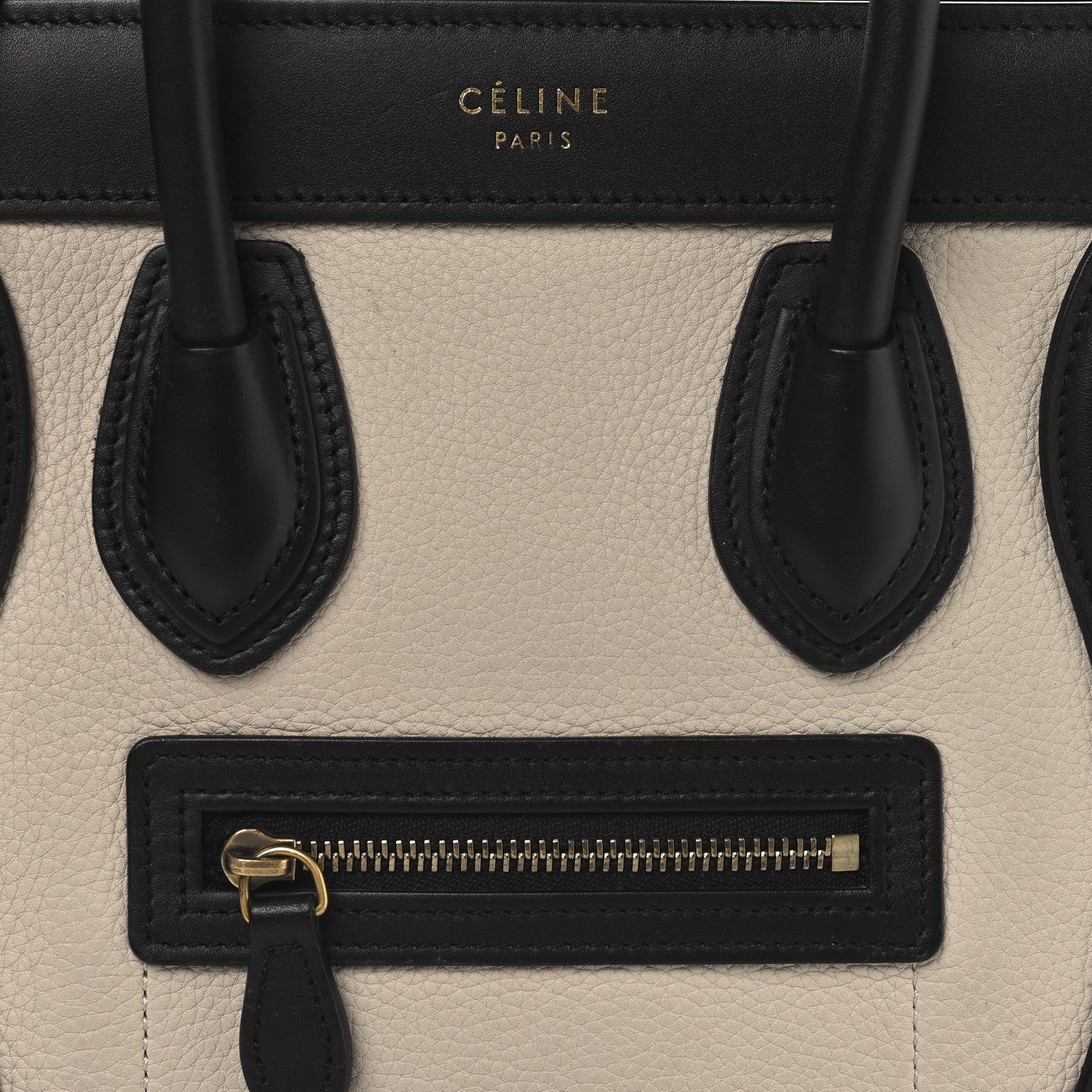 Celine Elephant Calfskin Nano Tri-Color Luggage Yellow 7 of 10