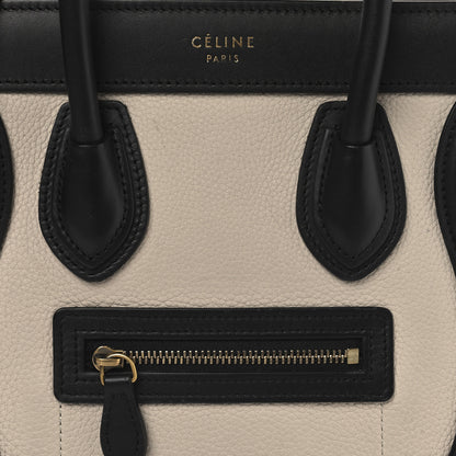 Celine Elephant Calfskin Nano Tri-Color Luggage Yellow 7 of 10