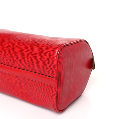Louis Vuitton Epi Speedy 25 Castillan Red 8 of 8