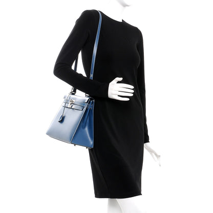 Hermes Tadelakt Kelly Sellier 32 Bleu Thalassa 2 of 33