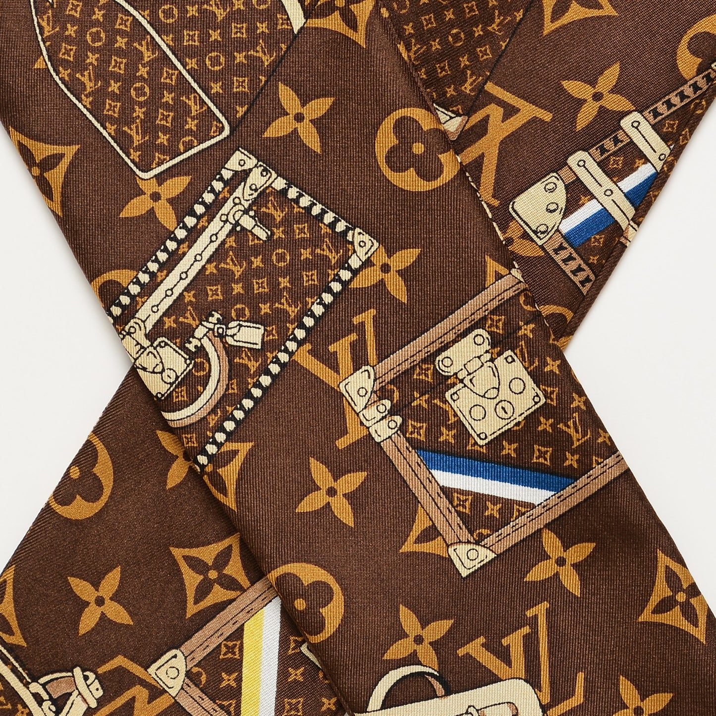 Silk Monogram Trunks Bandeau