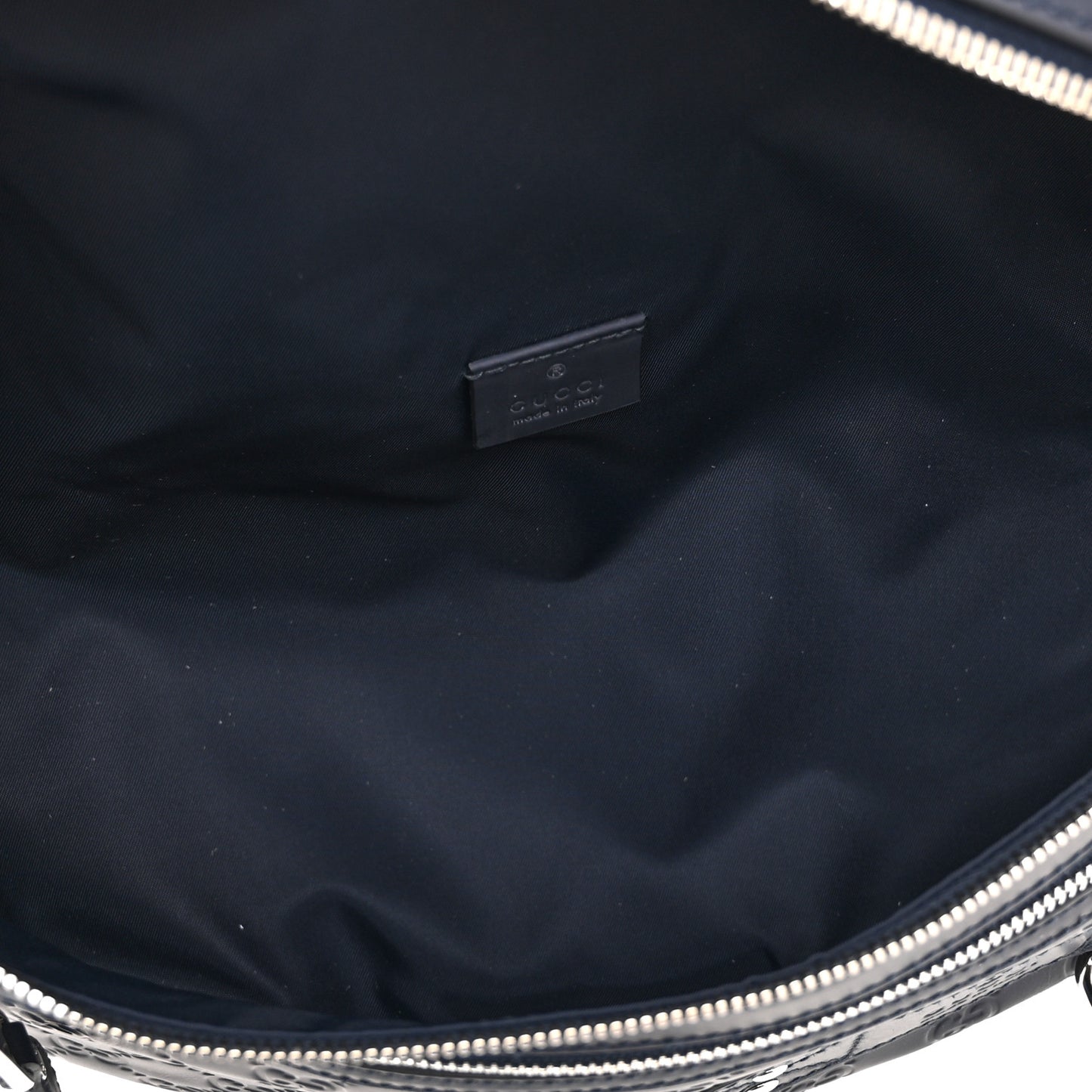 Guccissima Web Belt Bag Navy