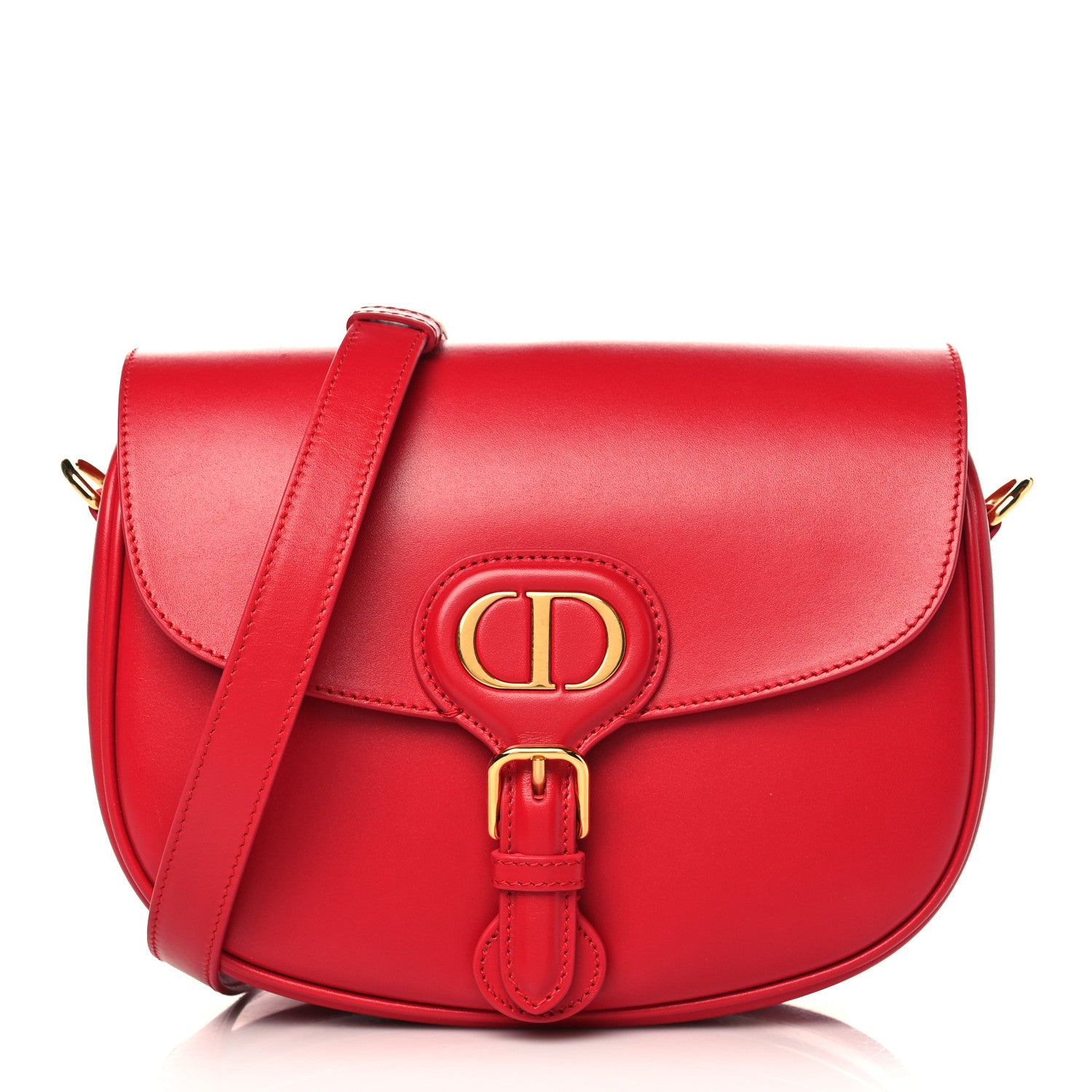 Christian Dior Box Calfskin Medium Bobby Flap Raspberry 1 of 8