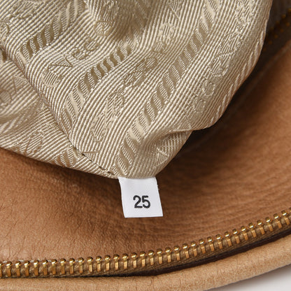 Prada Cervo Deerskin Shopping Satchel Naturale 9 of 9