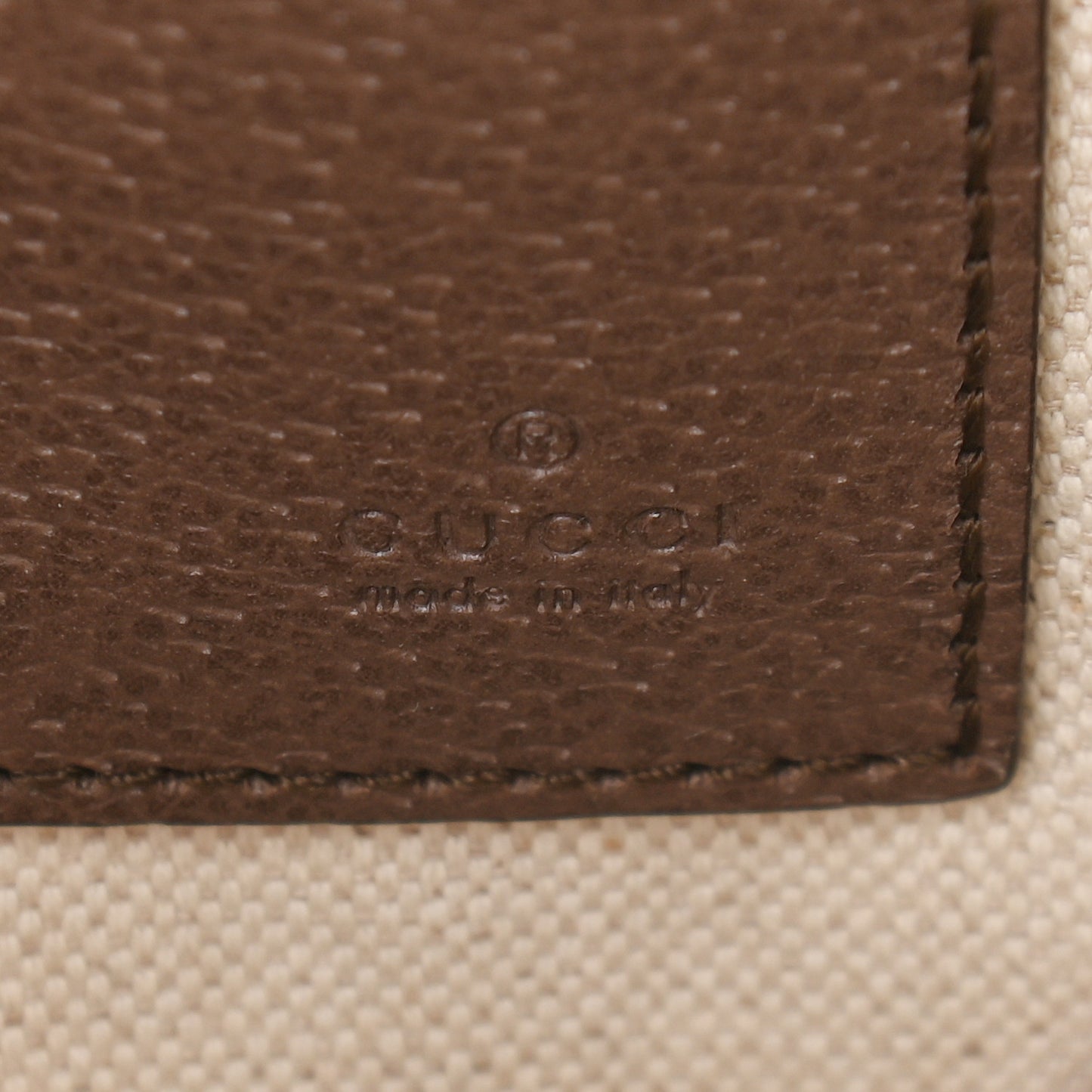 GG Supreme Monogram Courrier Documents Holder Beige New Acero
