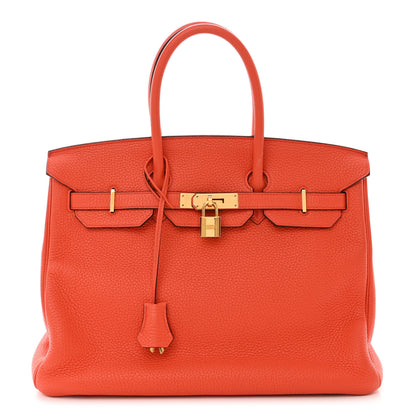 Hermes Togo BIRKIN 35 Orange 1 of 13