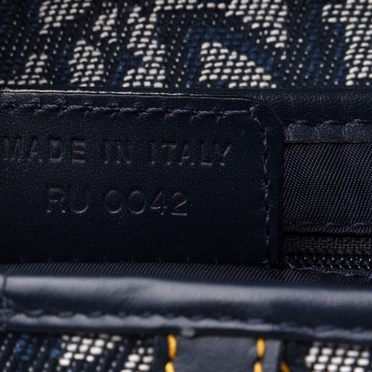 Monogram Saddle Bag Blue