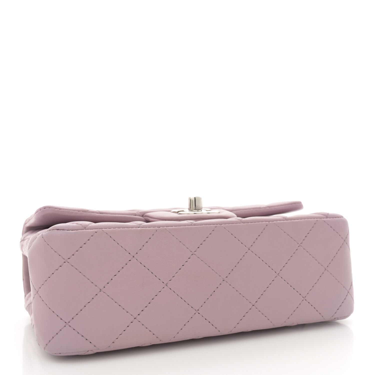Chanel Lambskin Quilted Mini Rectangular Flap Light Purple 4 of 11