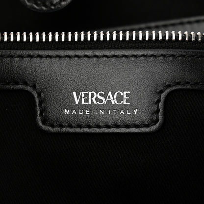 Versace Raffia Studded La Medusa Large Tote Beige 6 of 11