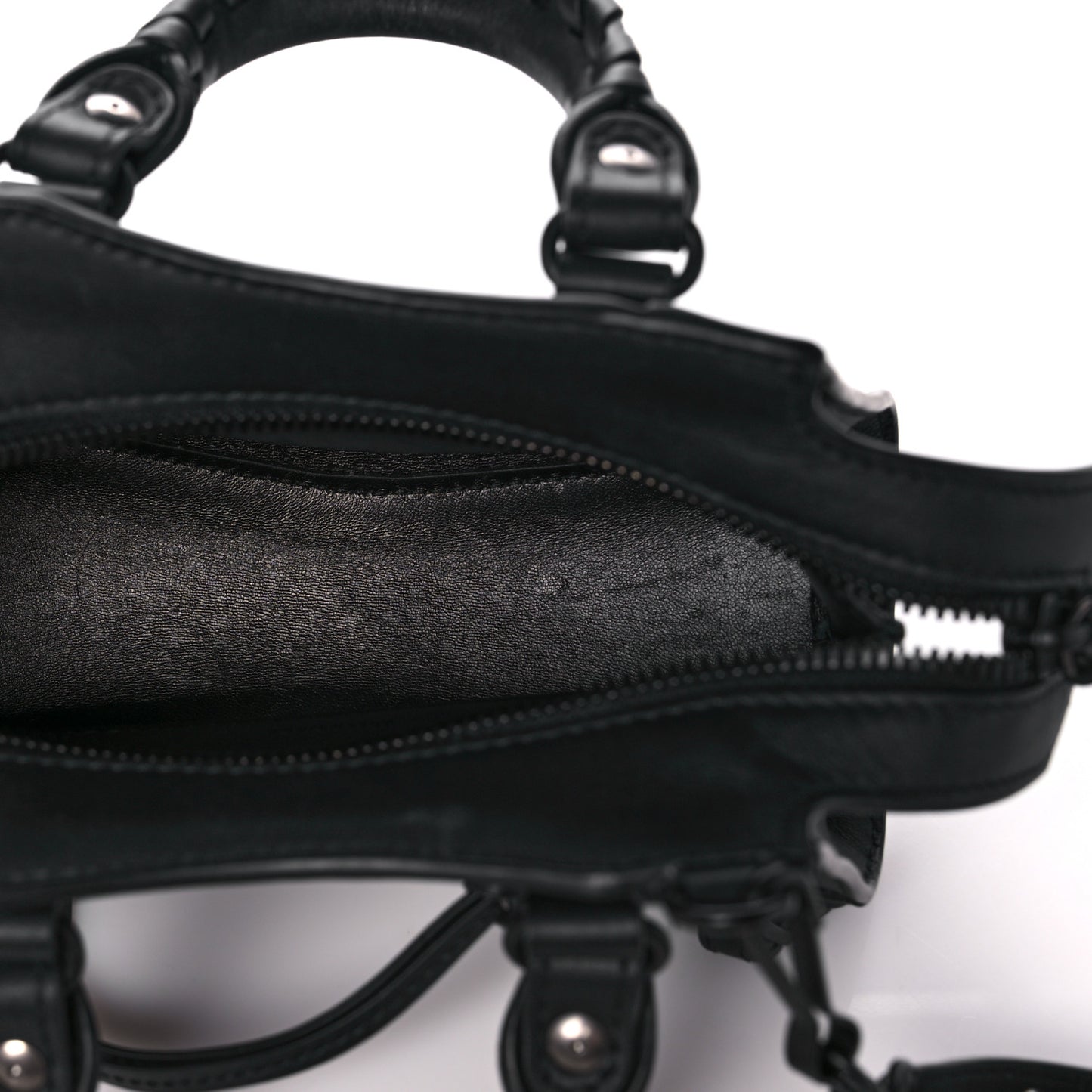 Smooth Calfskin Neo Classic Black Hardware Nano City Crossbody Black