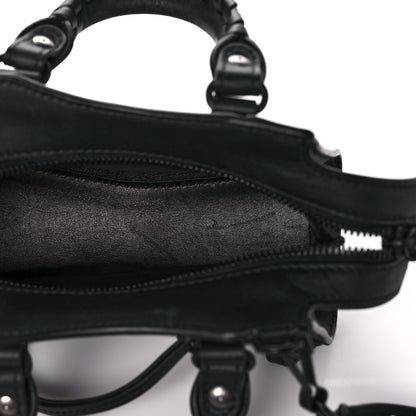 Balenciaga Smooth Calfskin Neo Classic Black Hardware Nano City Crossbody Black 5 of 17