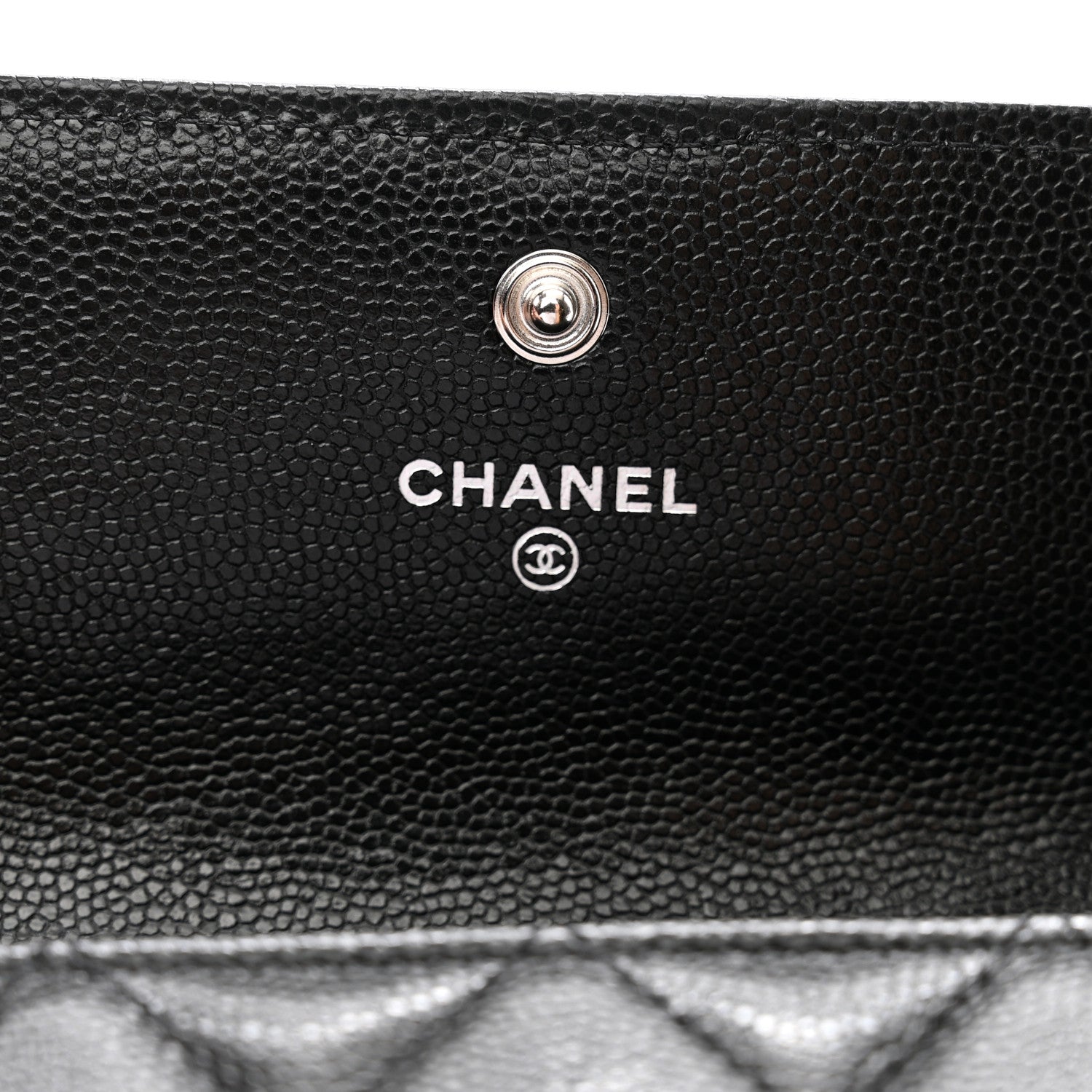 Chanel Caviar Quilted Large Boy Gusset Flap Wallet Black 7 of 10