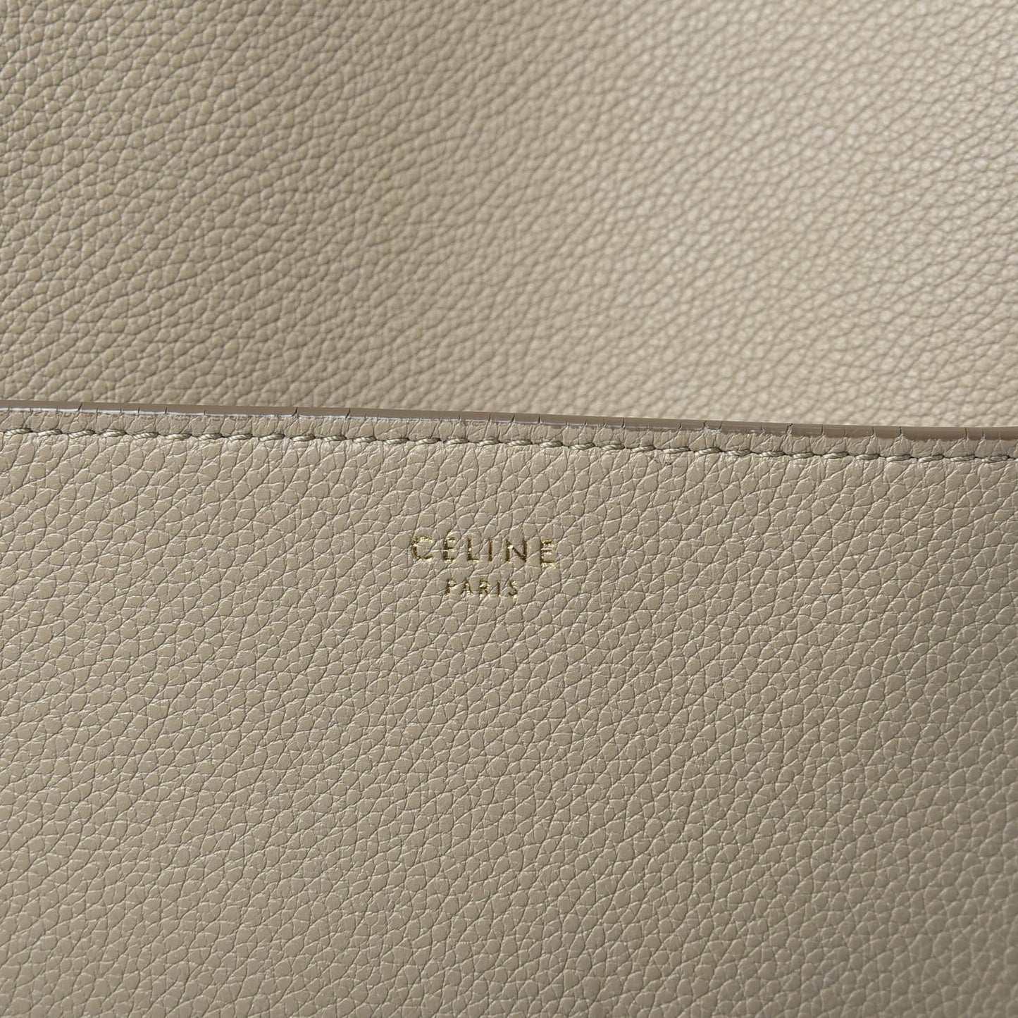Soft Grained Calfskin Sangle Bucket Bag Taupe