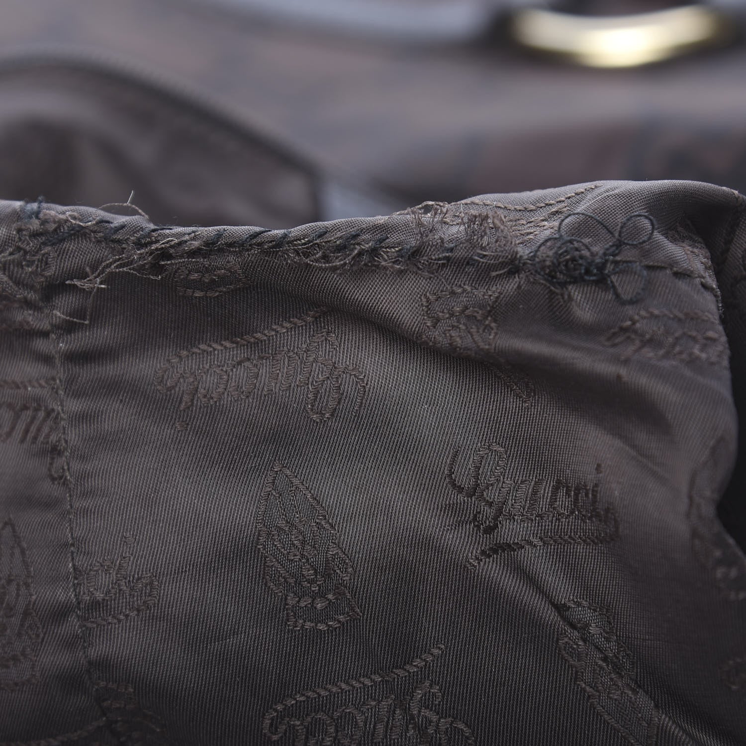 Gucci Canvas GG Reins Hobo Brown Black 9 of 11