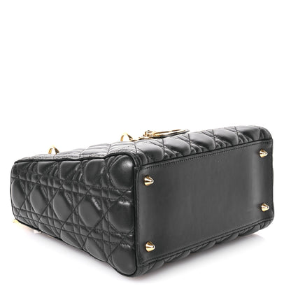 Christian Dior Lambskin Cannage Medium Lady Dior Black 4 of 11