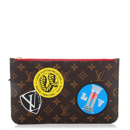 Louis Vuitton Monogram World Tour Neverfull MM GM Pochette 1 of 8