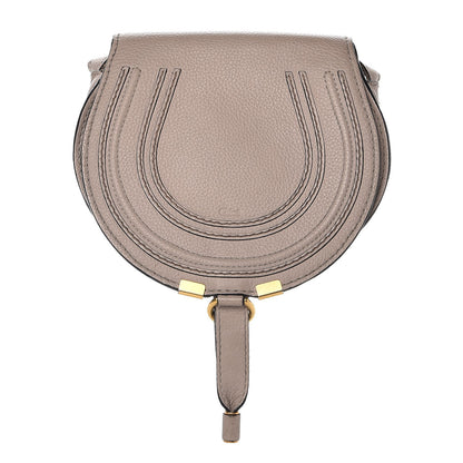 Chloe Calfskin Mini Marcie Round Crossbody Bag Pastel Grey 1 of 14