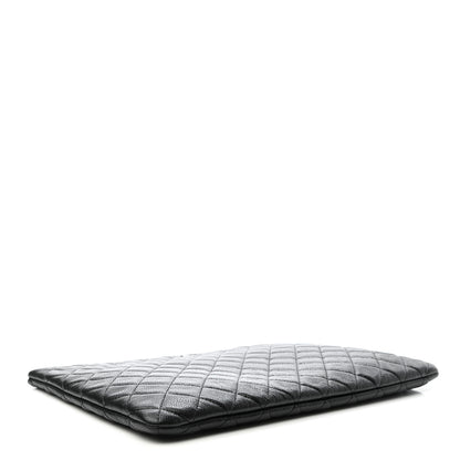 Chanel Caviar Quilted Large Cosmetic Case Black 4 of 7