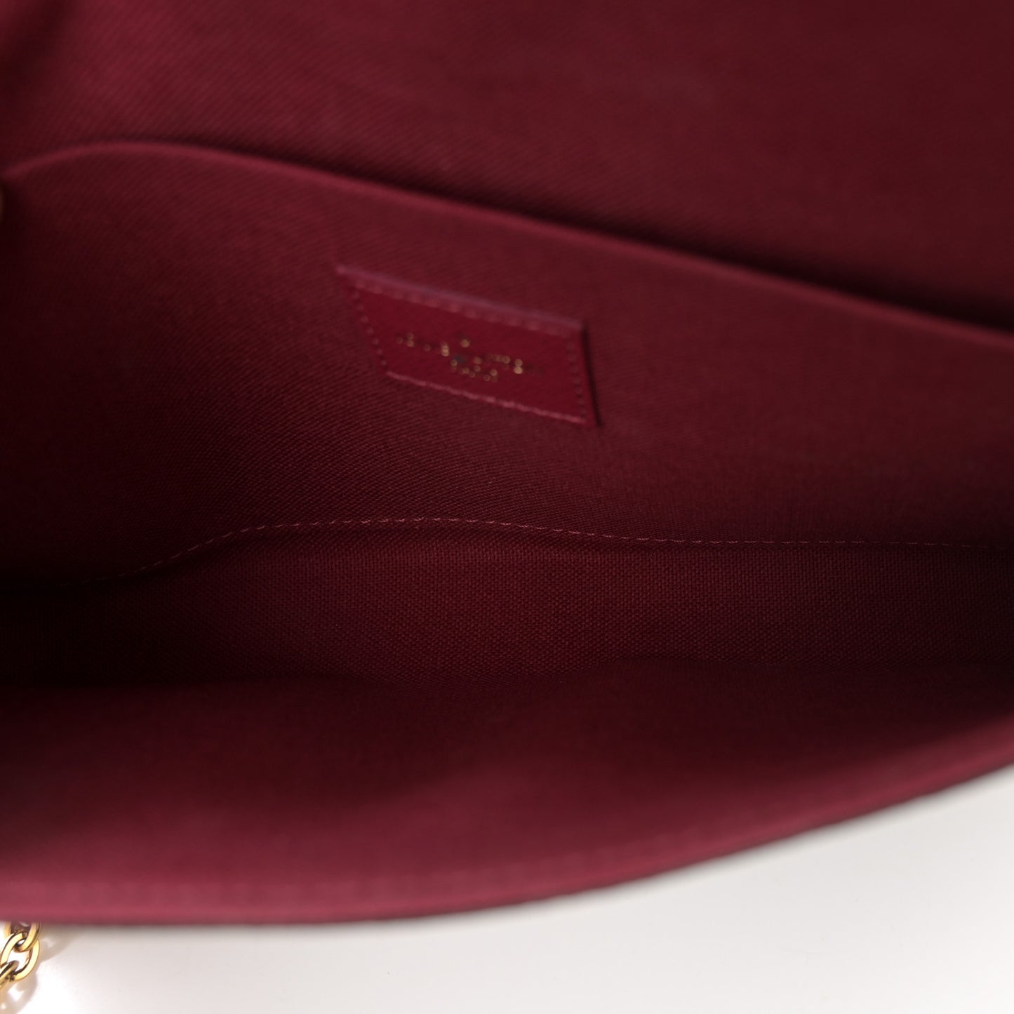 Monogram Pochette Felicie Chain Wallet Fuchsia