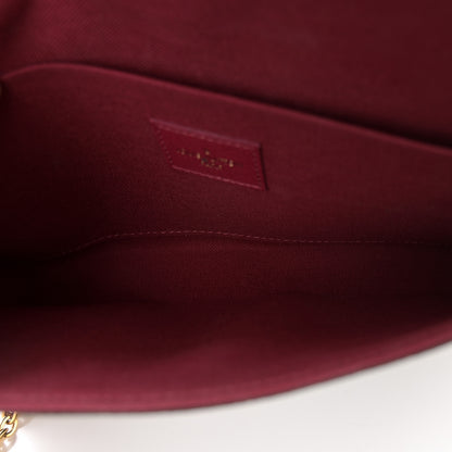 Louis Vuitton Monogram Pochette Felicie Chain Wallet Fuchsia 5 of 10