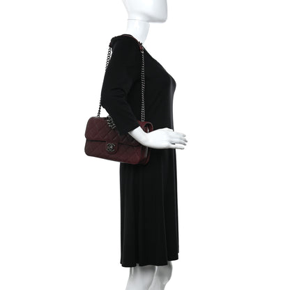 Chanel Goatskin Quilted Medium Perfect Edge Flap Burgundy 2 of 13