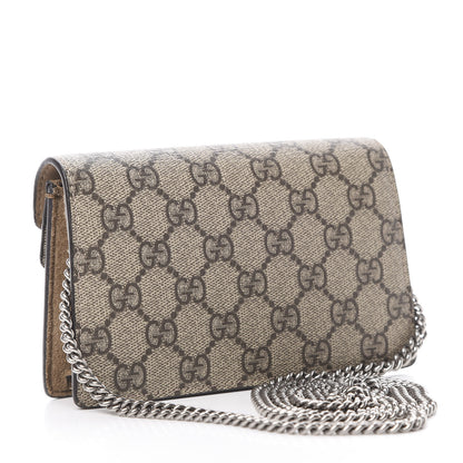 Gucci GG Supreme Monogram Super Mini Dionysus Shoulder Bag Taupe 3 of 12