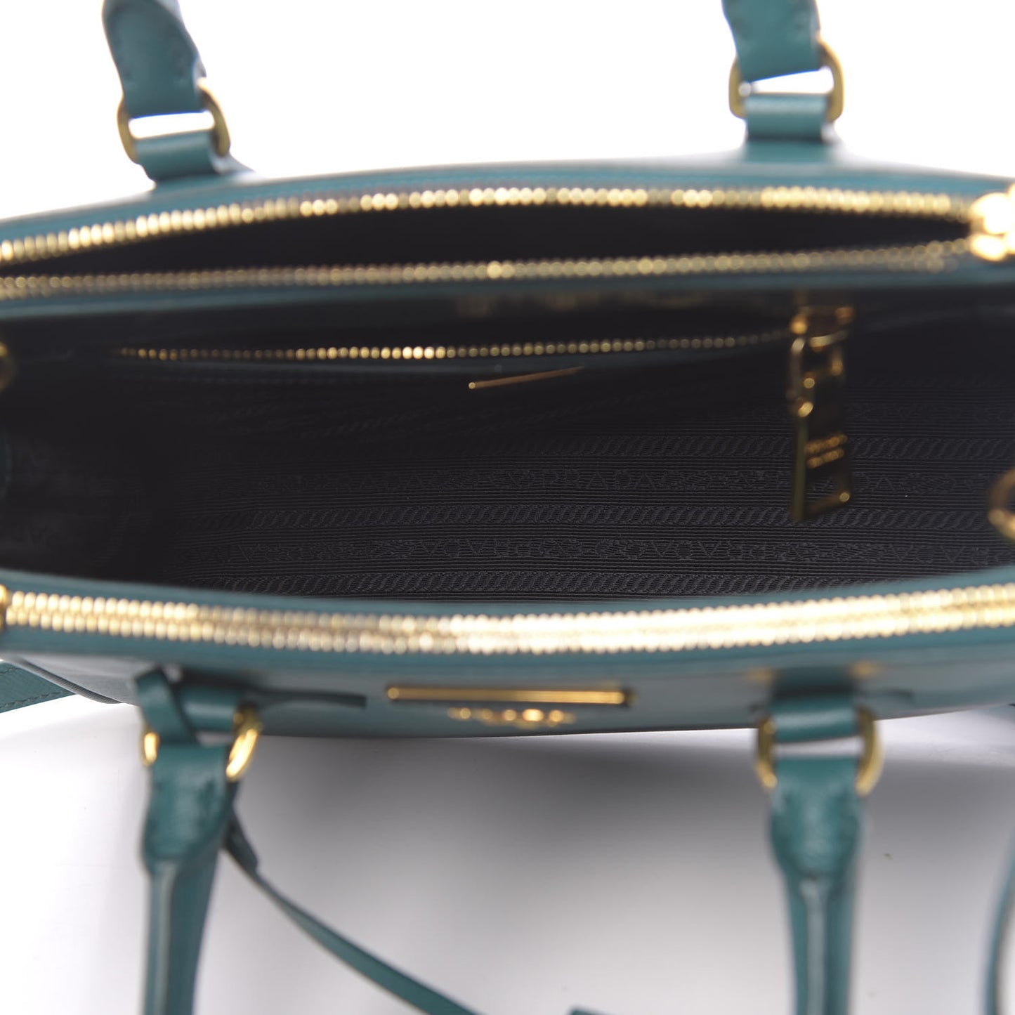 Saffiano Lux Mini Galleria Double Zip Tote Ottanio