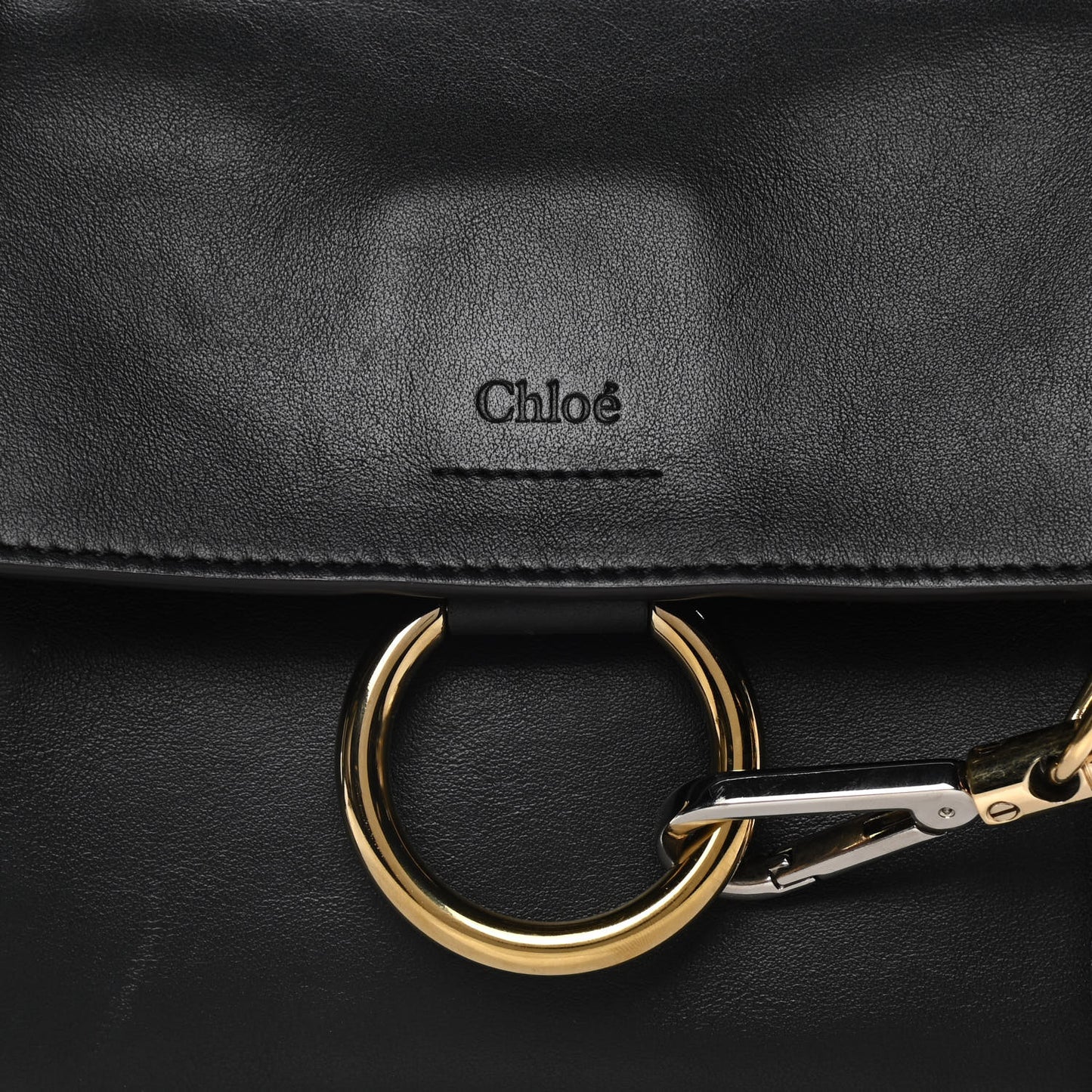 Calfskin Small Faye Day Shoulder Bag Black