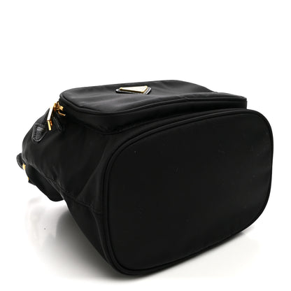 Prada Saffiano Tessuto Nylon Mini Bucket Crossbody Bag Black 4 of 12