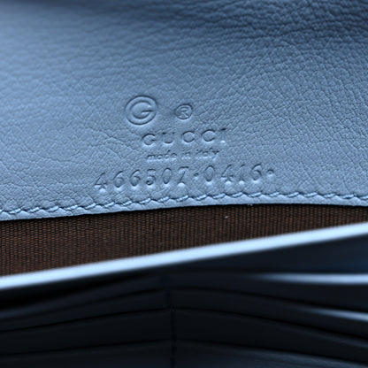 Gucci Microguccissima Crossbody Wallet Mineral Blue 6 of 9