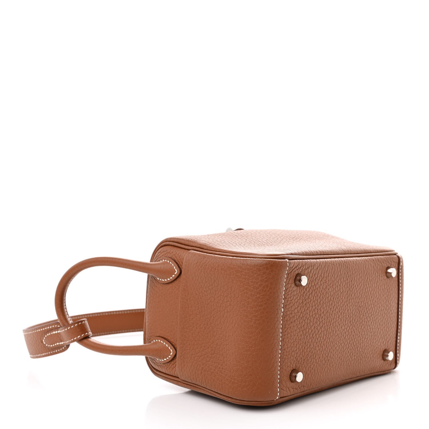 Hermes Taurillon Clemence Mini Lindy 20 Gold 4 of 10