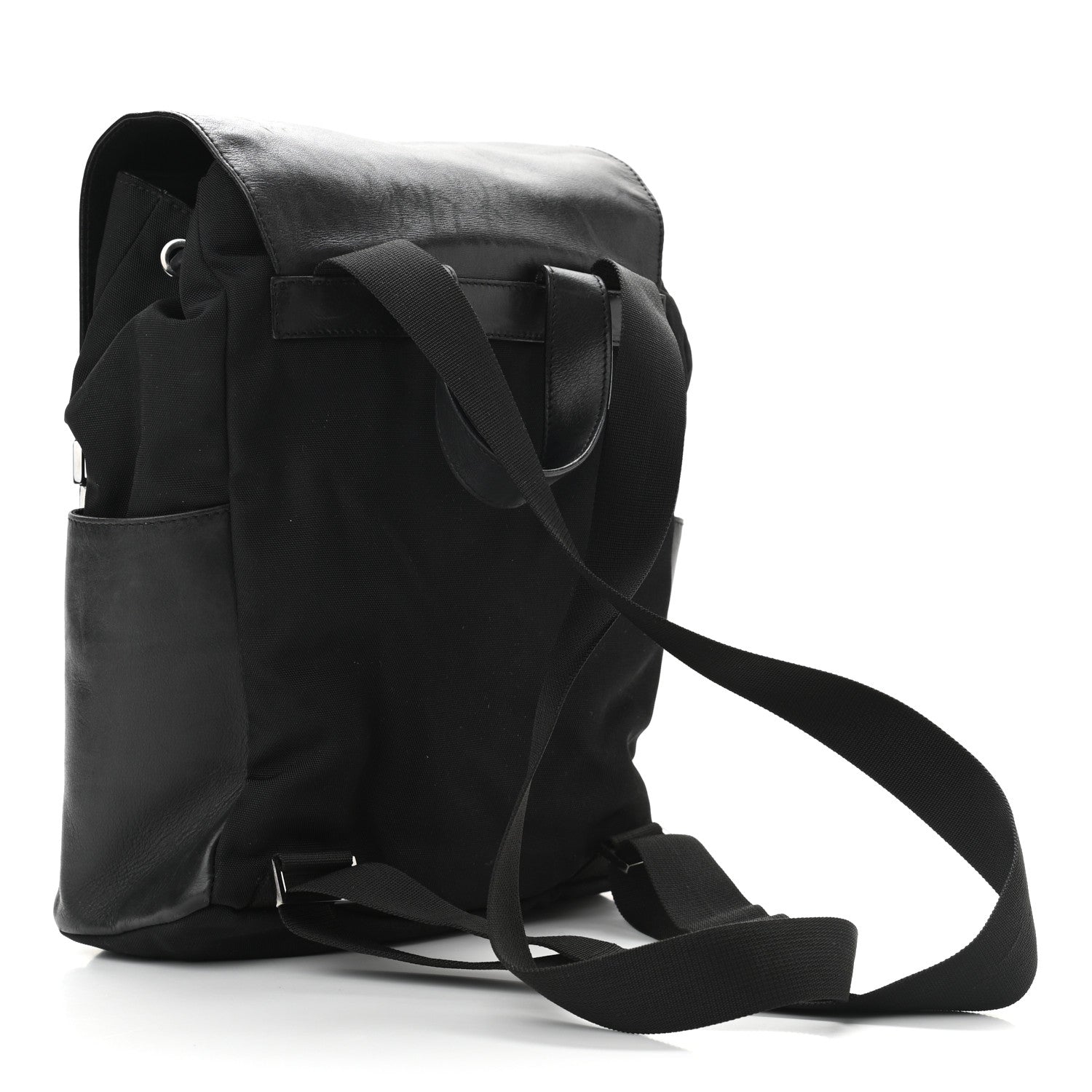 Gucci Calfskin Canvas Backpack Black 3 of 10