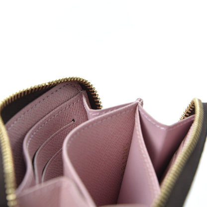 Louis Vuitton Damier Ebene Zippy Coin Purse Rose Ballerine 8 of 8