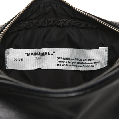 Off-White Calfskin Logo Crossbody Bag Black 6 of 11