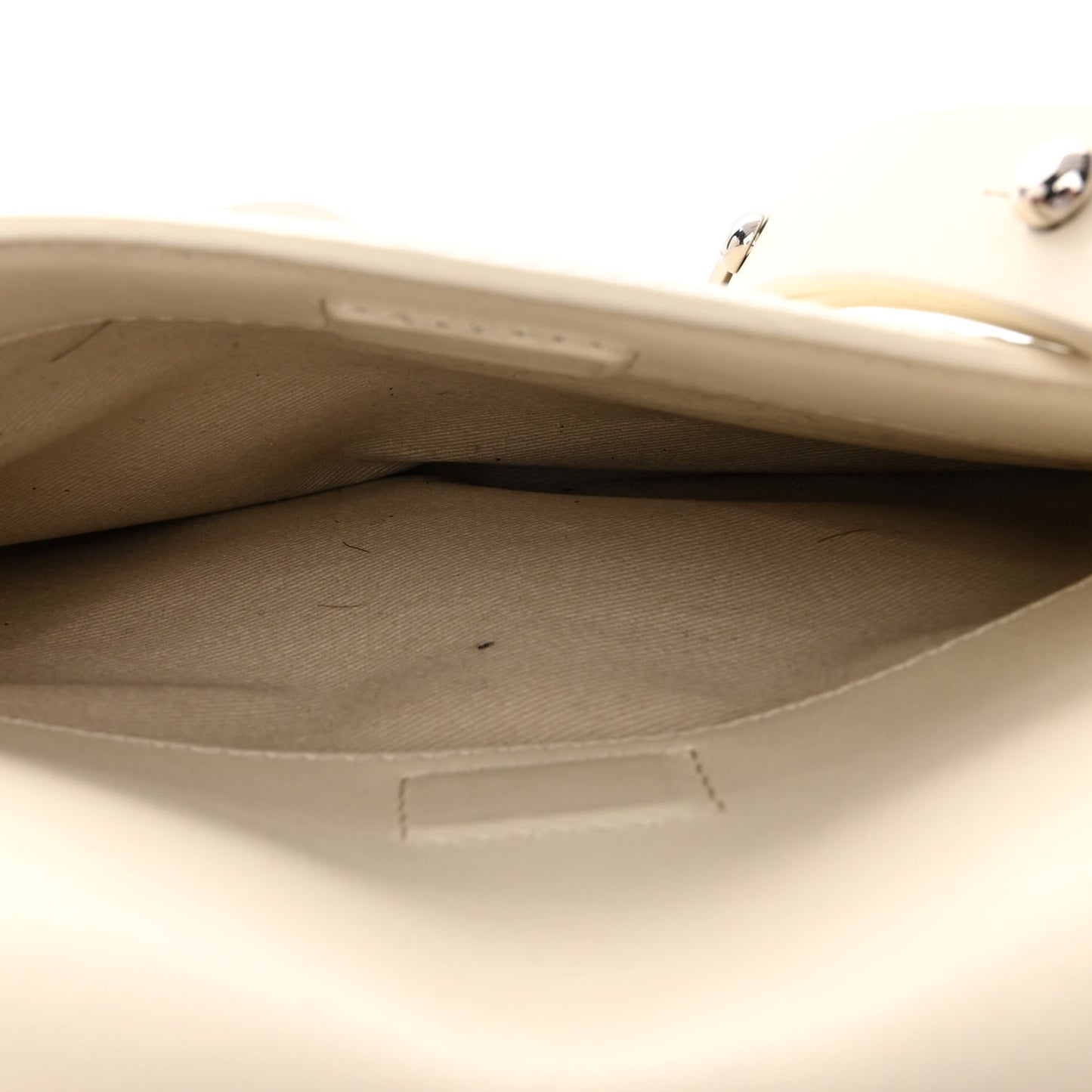 Calfskin Alix Saddle Crossbody Bag Off White