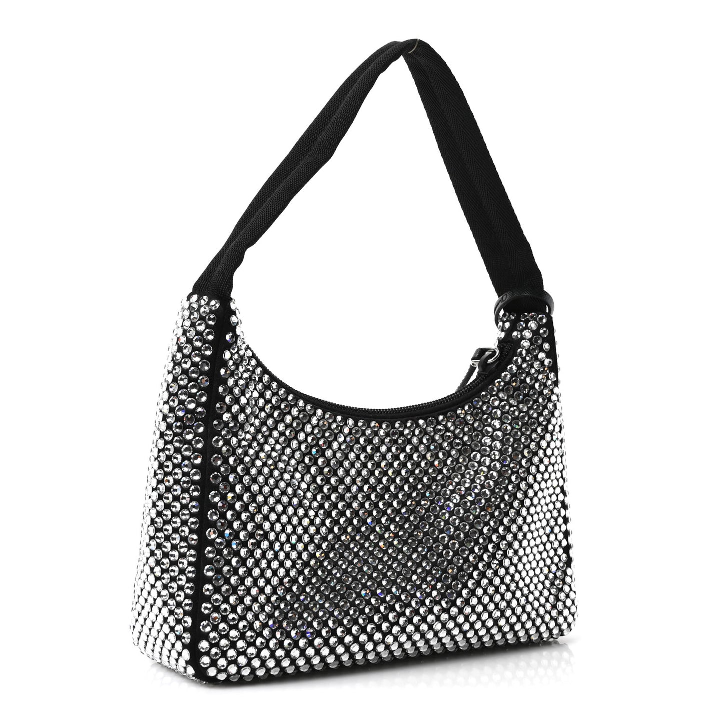 Satin Crystal Mini Re-Edition 2000 Bag Cristal