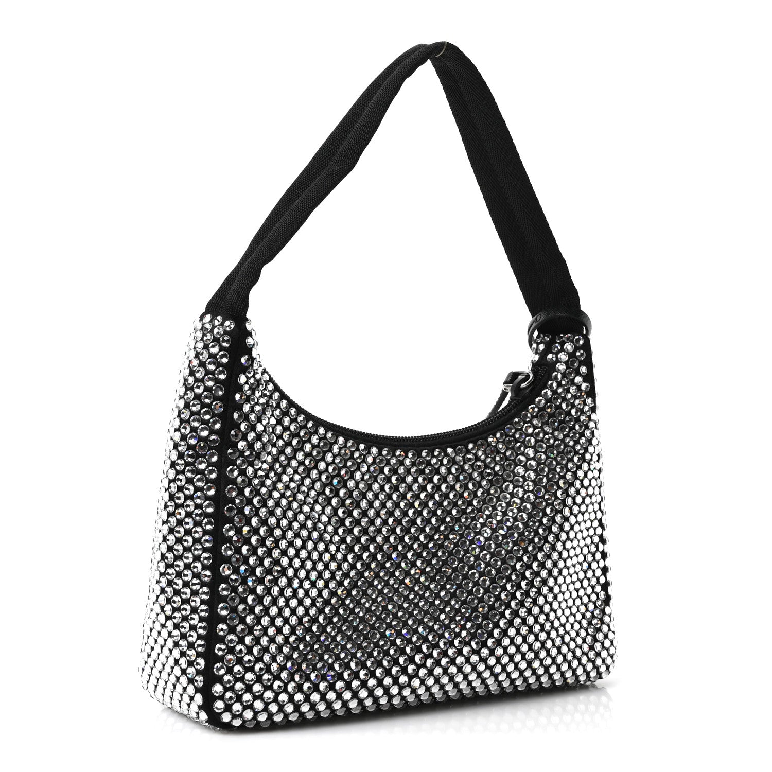 Prada Satin Crystal Mini Re-Edition 2000 Bag Cristal 3 of 10
