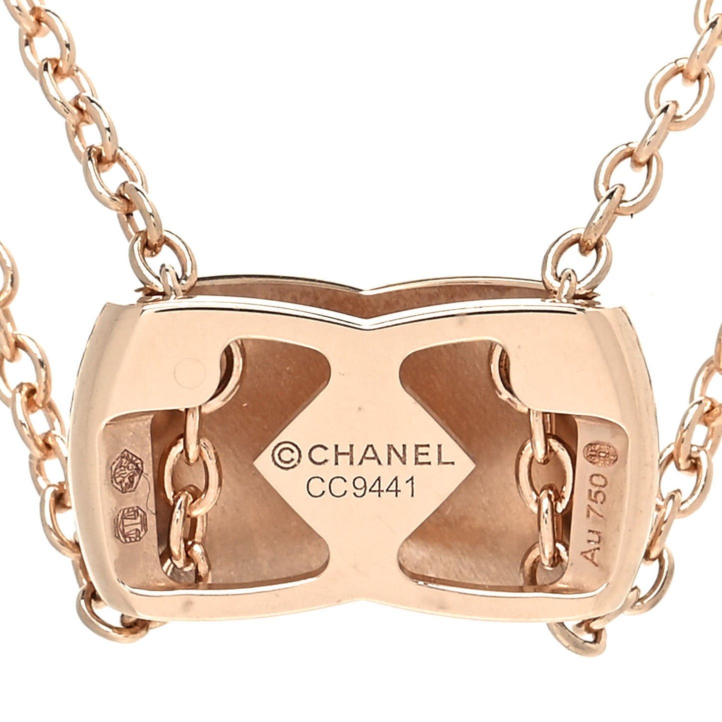 18K Beige Gold Coco Crush Pendant Necklace