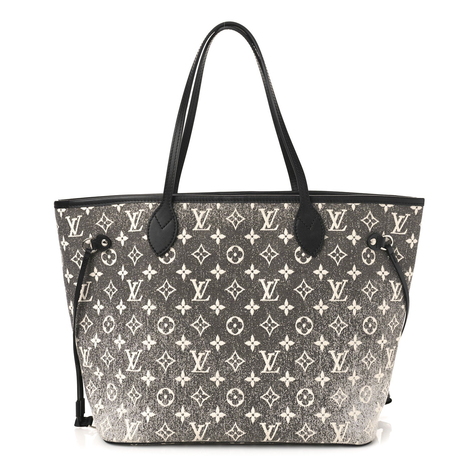Louis Vuitton Denim Monogram Jacquard Neverfull MM Grey 1 of 8